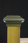 Aurora Aluminum Nova LED Lighted Post Cap Bronze Example 5